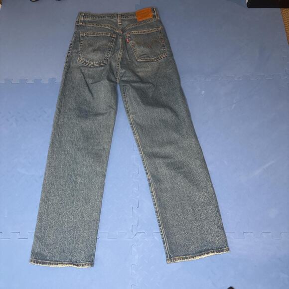 Levis Ribcage Straight Ankle Jeans Size 27 - Picture 2 of 5